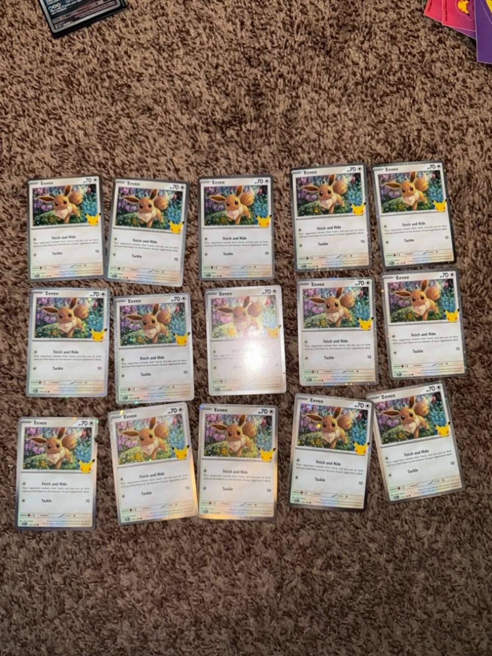 15 Pokémon TCG Eevee Cosmos Holo 116/128 - ME: 30th Celebration (30C)